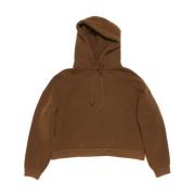 Acne Studios Brun huvtröja med logopatch Brown, Dam