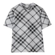 Burberry MultiColour Check Crew-neck T-shirts och Polos Multicolor, Da...