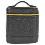 Chanel Vintage Pre-owned Tyg chanel-vskor Black, Dam