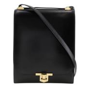 Hermès Vintage Pre-owned Tyg axelremsvskor Black, Dam