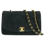 Chanel Vintage Pre-owned Mocka axelremsvskor Black, Dam