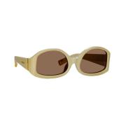 Jacquemus Jac15 C3 SUN Sunglasses Beige, Dam