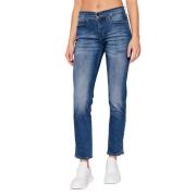 Calvin Klein Slim Fit Mörkblå Jeans Blue, Dam