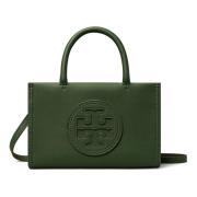 Tory Burch Grön Läderhandväska med Magnetisk Stängning Green, Dam