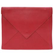 Hermès Vintage Pre-owned Tyg kuvertvskor Red, Dam