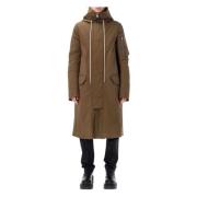 Rick Owens Mega Parka Outerwear Bean Aw24 Brown, Herr