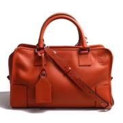 Loewe Pre-owned Pre-owned Tyg axelremsvskor Brown, Dam