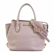 Miu Miu Pre-owned Pre-owned Tyg handvskor Pink, Dam