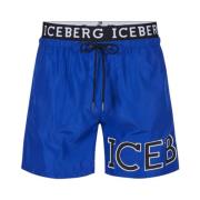 Iceberg Beachwear Blue, Herr