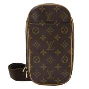 Louis Vuitton Vintage Pre-owned Canvas axelremsvskor Brown, Unisex