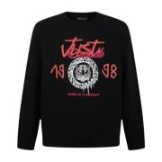 Just Cavalli Herr Borstad Fleece Sweatshirt Black, Herr