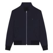 Givenchy Harrington-jacka med 4G-metalldetalj Blue, Herr