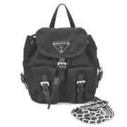 Prada Vintage Pre-owned Nylon prada-vskor Black, Dam