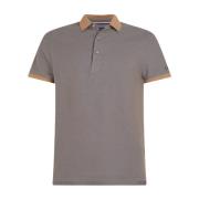 Tommy Hilfiger Tvåtonig Honungskaka Slim Polo Gray, Herr