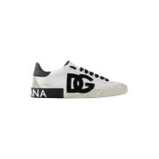 Dolce & Gabbana Läder sneakers White, Dam