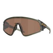 Oakley Sportiga Wraparound Solglasögon med Prizm® Linser Green, Unisex