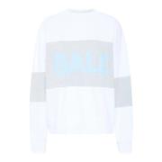 Ball Logo Crew Neck Sweatshirt Vit Multicolor, Dam