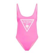 Guess Dam One Piece Baddräkt Pink, Dam