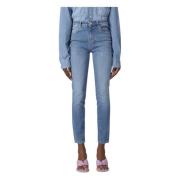 Pinko Skinny Jeans med Love Birds-applikation Blue, Dam