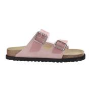 Birkenstock Rosa Chintzrose Sandaler med Mocka Trim Pink, Herr