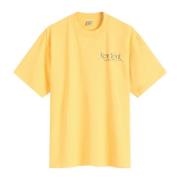 Sporty & Rich Faded Gold Navy T-Shirt Yellow, Herr