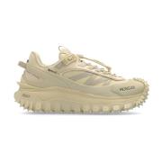 Moncler Beige Sneakers med Logodetalj Beige, Dam