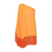 Taller Marmo Orange Asymmetrisk One-Shoulder Klänning Orange, Dam