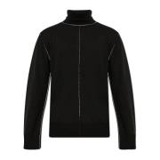 MM6 Maison Margiela Ull turtleneck Black, Herr