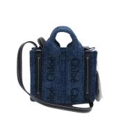 Chloé Pre-owned Pre-owned Tyg totevskor Blue, Dam