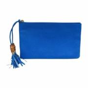 Gucci Vintage Pre-owned Tyg gucci-vskor Blue, Dam