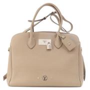 Louis Vuitton Vintage Pre-owned Tyg louis-vuitton-vskor Beige, Dam