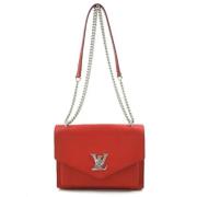 Louis Vuitton Vintage Pre-owned Laeder axelremsvskor Red, Dam