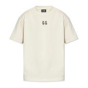 44 Label Group T-shirt med logotyp Beige, Herr