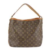 Louis Vuitton Vintage Pre-owned Canvas axelremsvskor Brown, Dam