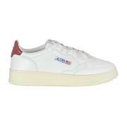 Autry Lädersneakers med Broderad Logotyp White, Dam