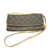 Louis Vuitton Vintage Pre-owned Tyg louis-vuitton-vskor Beige, Dam