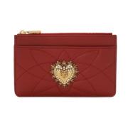 Dolce & Gabbana Elegant Korthållare Devotion Red, Dam