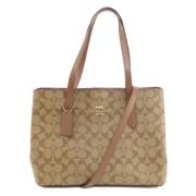 Coach Pre-owned Pre-owned Plast totevskor Beige, Dam