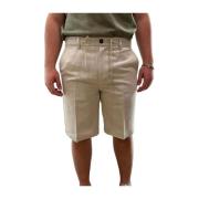 Liu Jo Beige Chino Shorts Elastisk Midja Dragkedja Beige, Herr