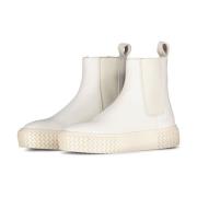 Copenhagen Shoes Platform Chelsea Boots Beige, Dam