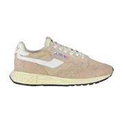 Autry Läder och Nylon Sneakers Beige, Dam