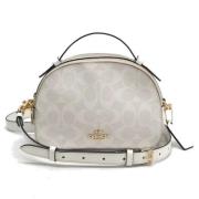 Coach Pre-owned Pre-owned Tyg axelremsvskor White, Dam