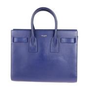 Yves Saint Laurent Vintage Pre-owned Tyg handvskor Blue, Dam