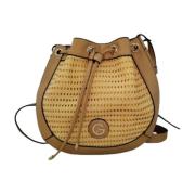 Gattinoni Vävd Crossbody Väska Poppy Stil Brown, Dam