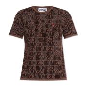 Moschino Tröja med logotyp Brown, Dam