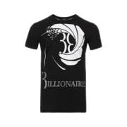 Billionaire Svart T-shirt med logotyptryck Black, Herr