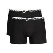 Trussardi Svart Bomullskalsonger Boxershorts Black, Herr