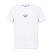 Stone Island T-shirt med logotyp White, Herr