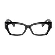 Dolce & Gabbana Rektangulära acetatglasögon Dg3387 Black, Dam