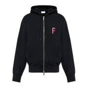 Salvatore Ferragamo Zip-up sweatshirt Black, Herr